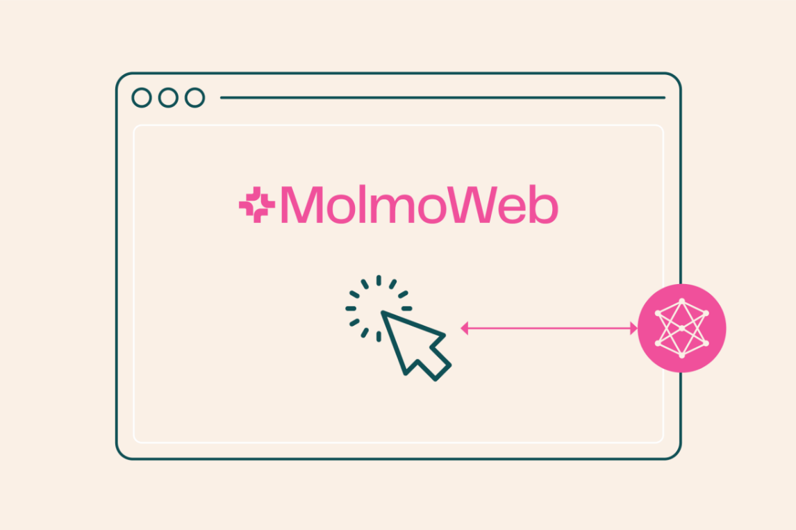 MolmoWeb open-source browser agent demo