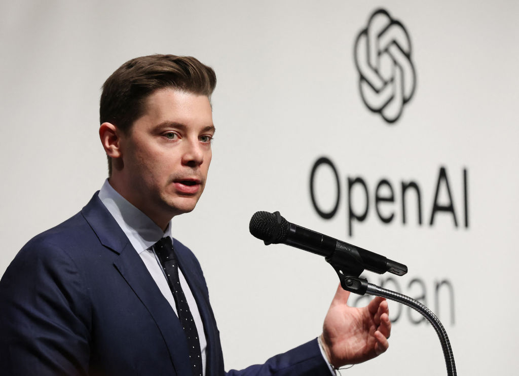 OpenAI COO Brad Lightcap at a company event