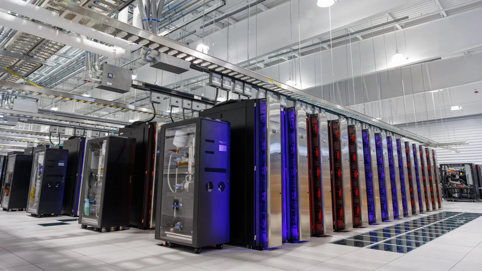 Server facility representing AI energy consumption