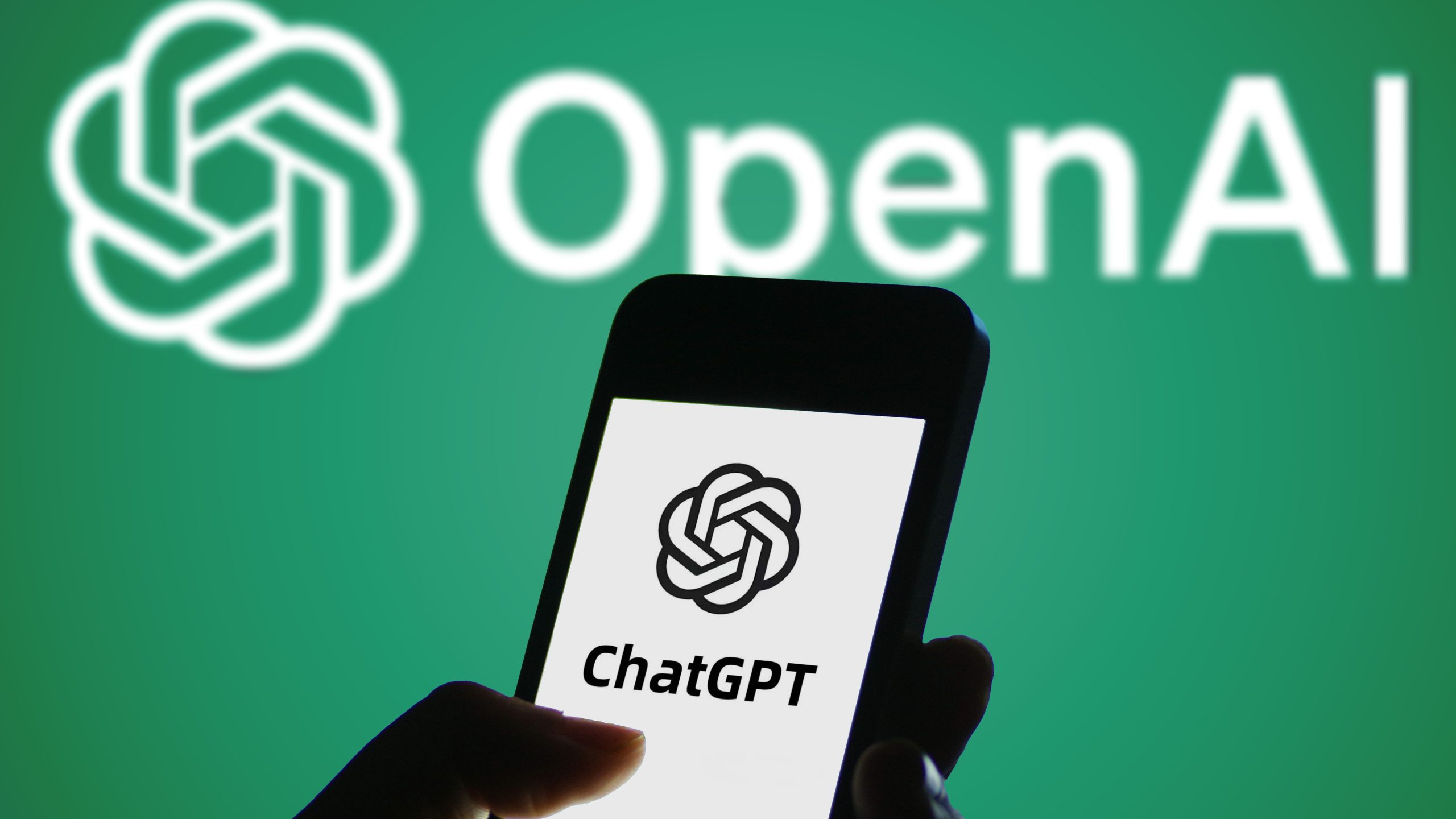 ChatGPT logo displayed on smartphone