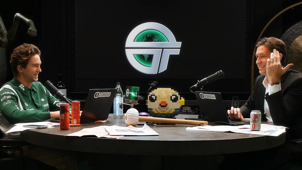 TBPN founders Jordi Hays and John Coogan on set